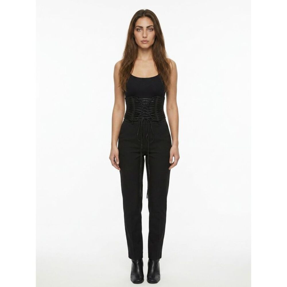 Dolce & Gabbana Black Lambskin High-Waist Women's Belt